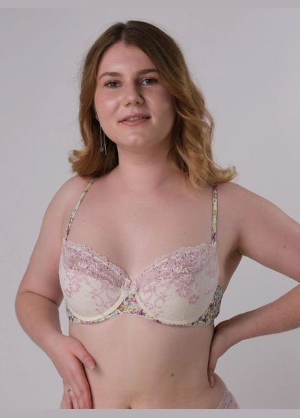 Белый бюстгальтер fl24 с push-up на косточках Verdissima с косточками