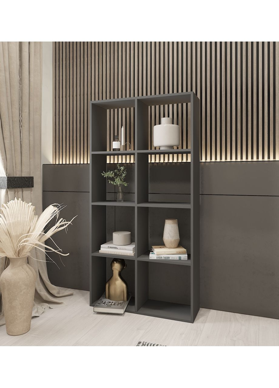 Стелаж для дому, поличка для книг і іграшок, роздільник кімнати на 8 осередків, книжкова шафа І-010 No Brand (371910638)