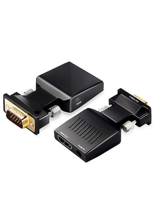 Конвертер VGA на HDMI зі звуком та живленням No Brand (290252889)