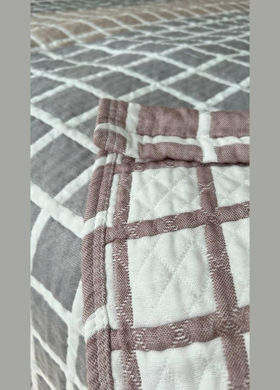 Плед муслиновый на кровать 230х200 Беж (П4КM-muslin02-03) No Brand (308755365)