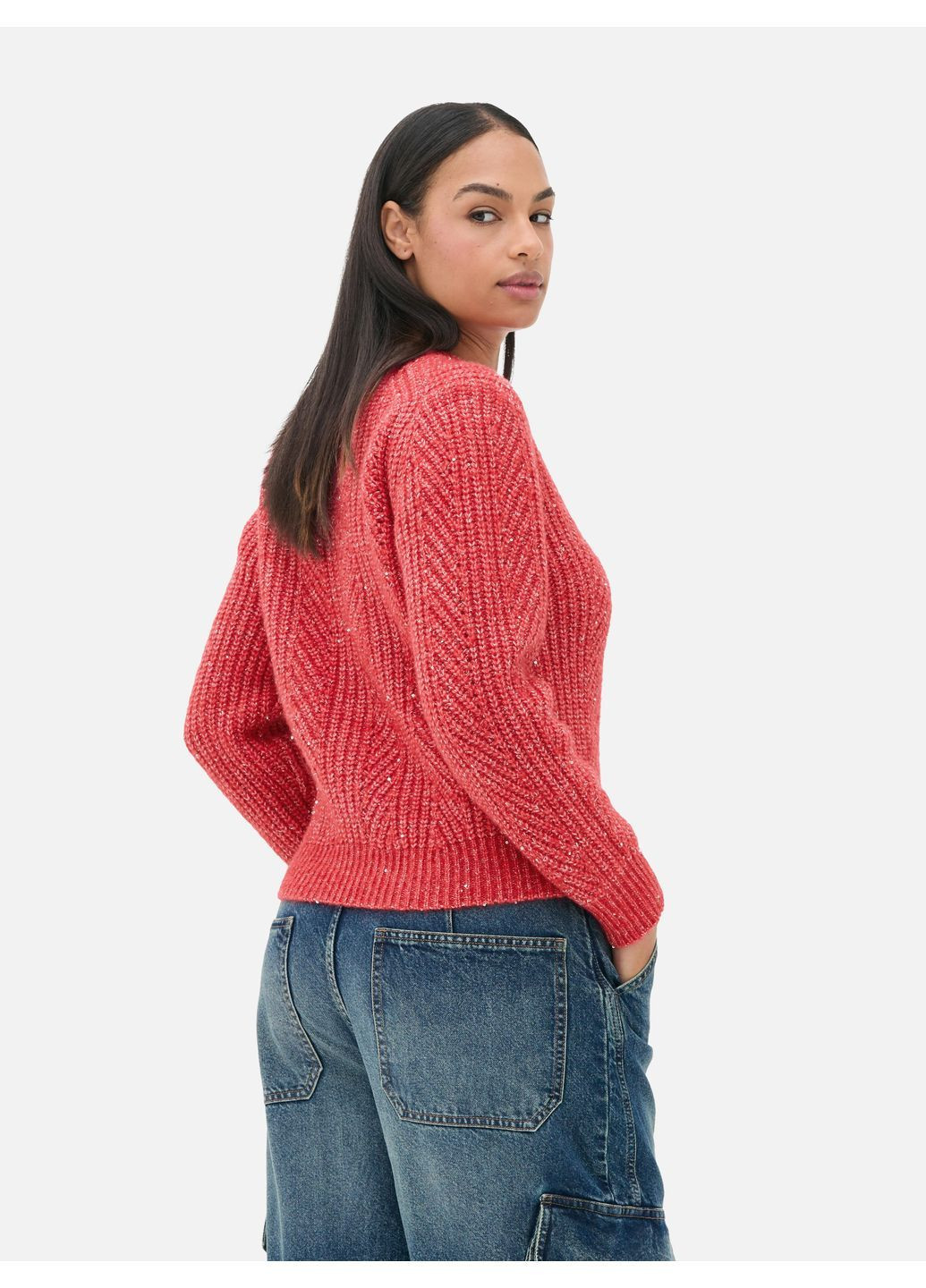 Красный джемпер зима,красный, Primark