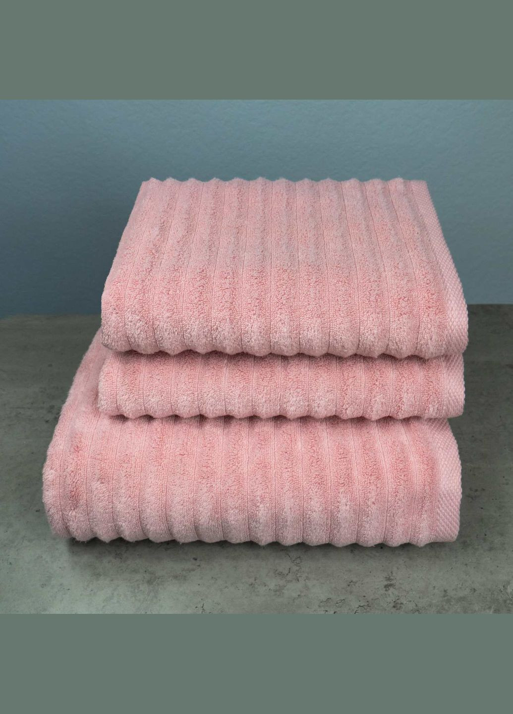 GM Textile набор махровых полотенец зеро твист 3шт 50x90см, 50x90см, 70x140см 550г/м2 () розовый производство -