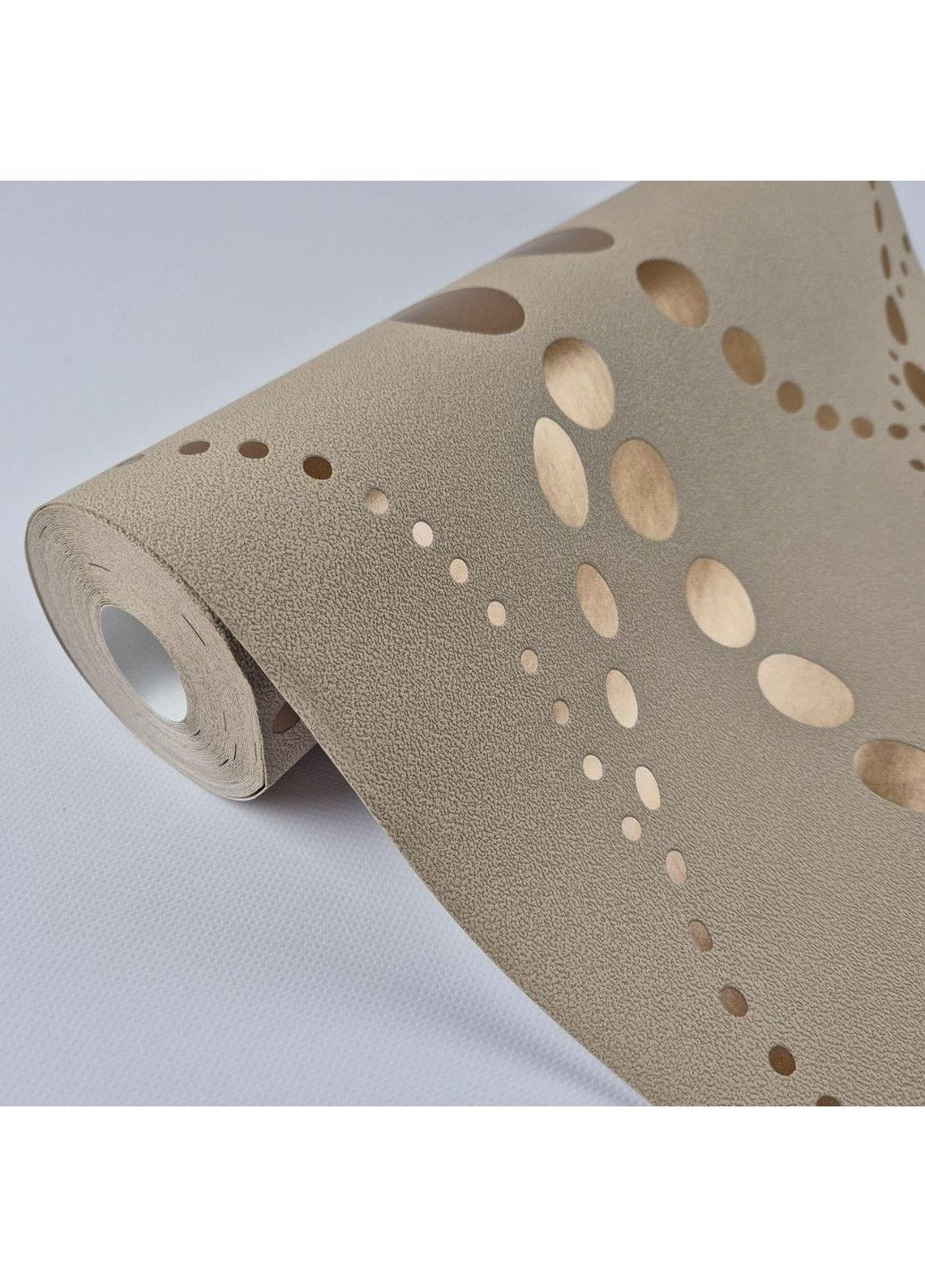 Шпалери вінілові на флізеліні 0.53 × 10.05 м 56432, кавові — для спальні, вітальні, коридору MARBURG (368895573)