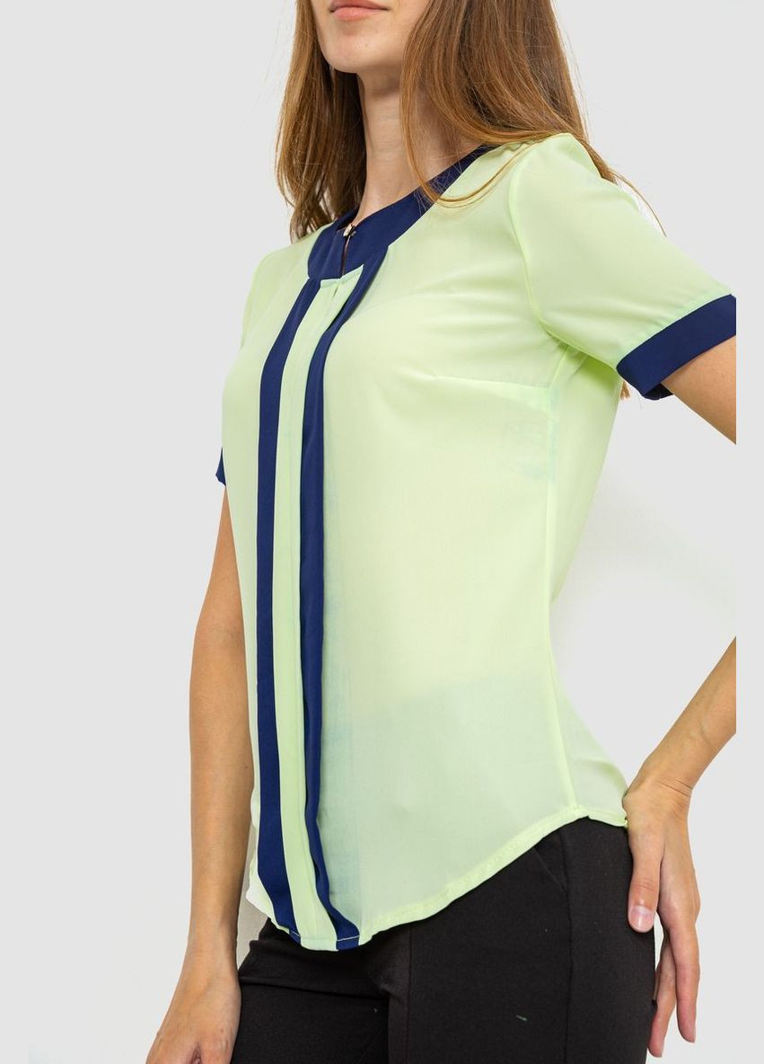 Салатовая блуза нарядная Ager 186RA103