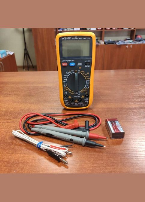 Цифровий Професійний мультиметр VC890C тестер вольтметр + термопара No Brand (323486632)