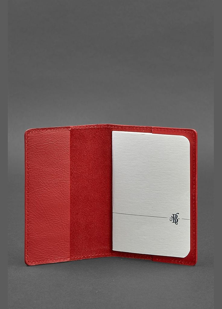 Кожаная обложка для паспорта и военного билета 1.3 красная (A-026865) BlankNote (329186709)