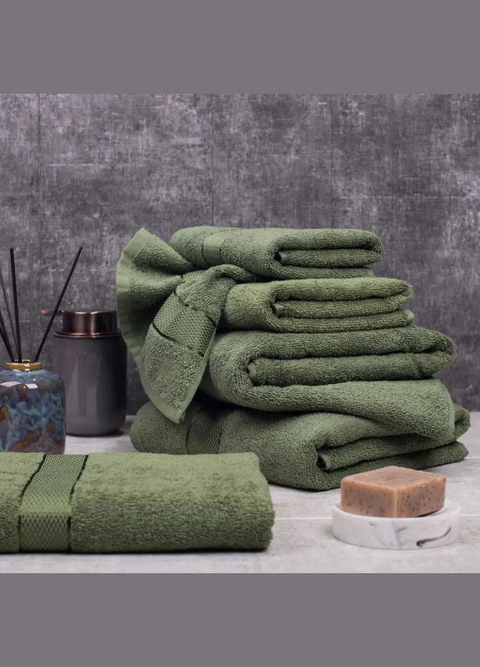 Aisha Home Textile полотенце махровое aisha - royal зеленый 50*90 (400 г/м2) зеленый производство -