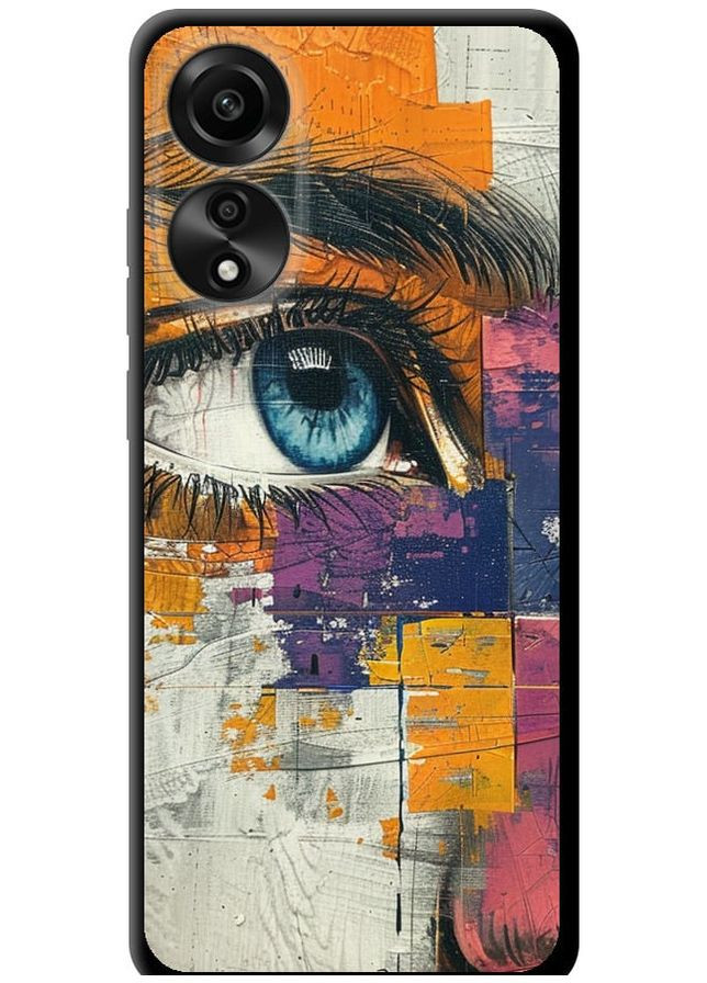 TPU черный чехол 'Цветная фреска' для Endorphone Oppo A78 4G (285114403)