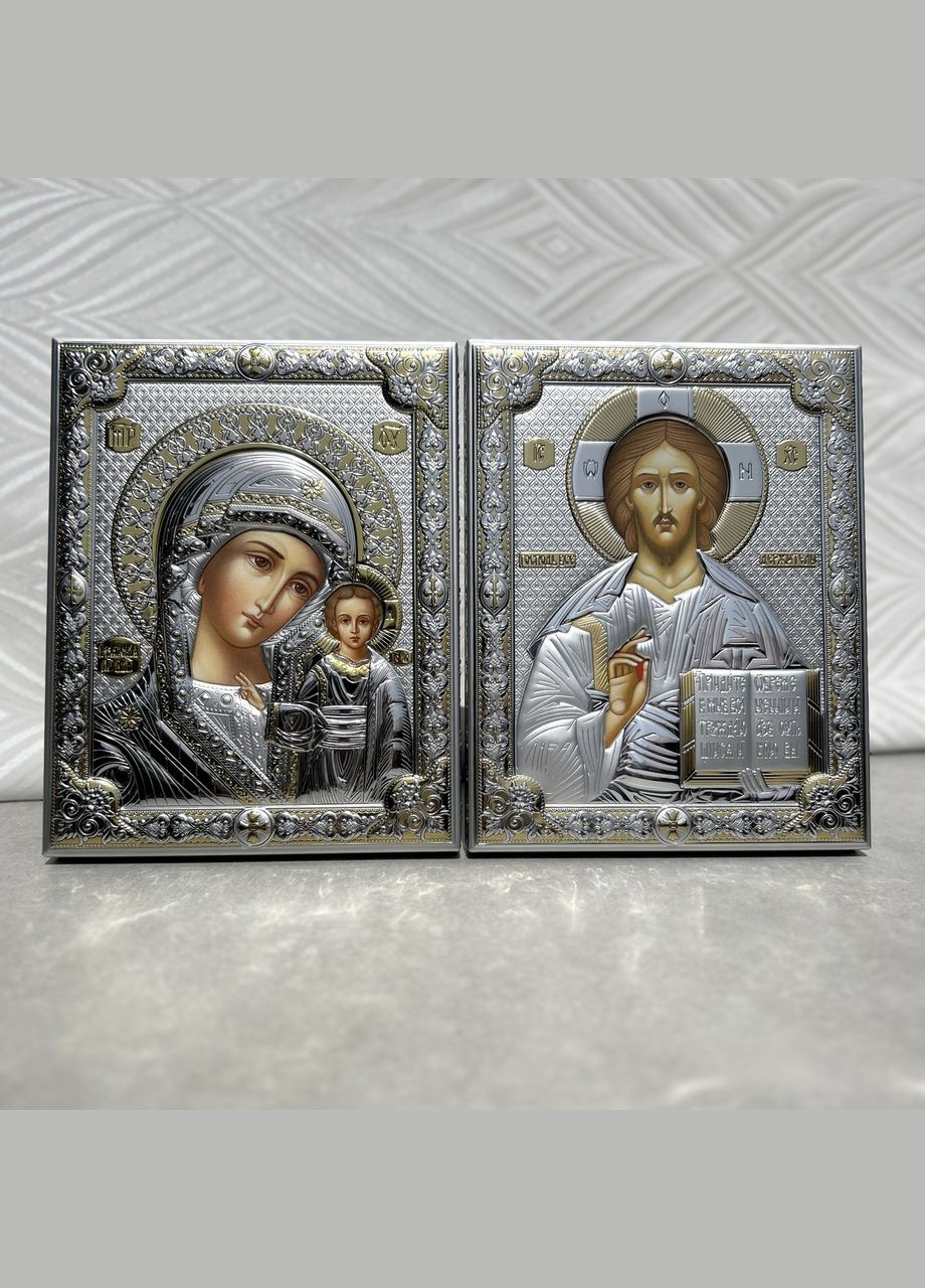 Срібна ікона Ісус Христос Вседержитель (12 x 16 см) Valentі 81354 3L ORO Valenti (337363378)