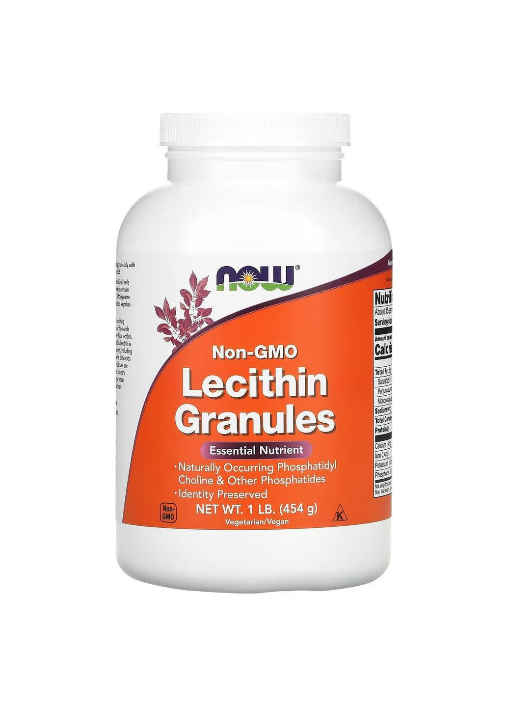 Лецитин в гранулах Lecithin Granules - 454г Now Foods (283328655)
