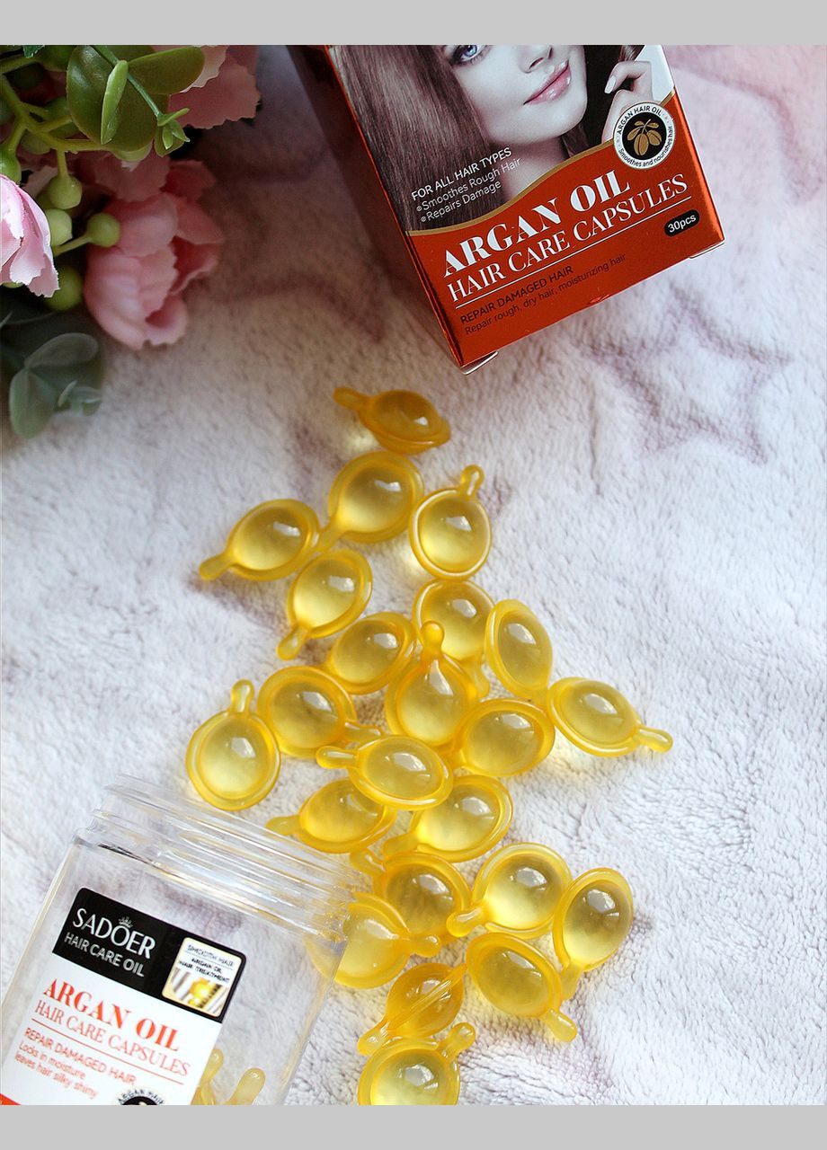 Капсулы для волос с Аргановым маслом Argan Oil Hair Care Capsules 30 шт. SADOER (308456401)