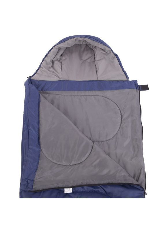 Спальный мешок одеяла с капюшоном Average (PL, нап.неткан.волокно, 1250г р-р 190х74см, t-5к+22, Темно-синий) Champion (354703025)