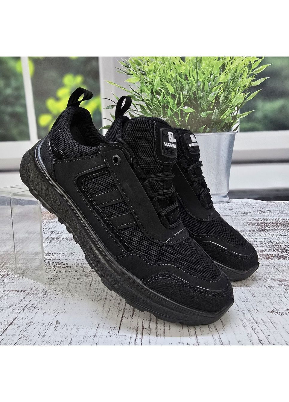 Чорні Осінні кросівки чоловічі Dago