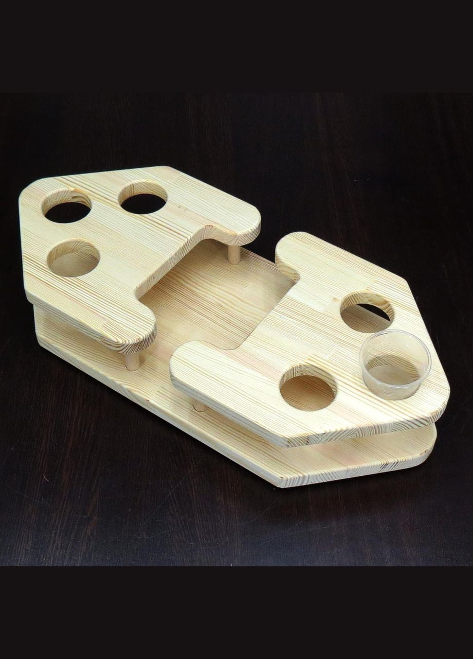 Підставка для чарок з дерева Тадео 40 бланже (НБС-400601) No Brand (327847357)