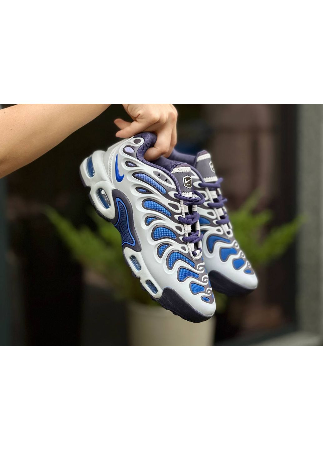 Комбіновані Осінні кросівки чоловічі nike air max tn plus drift concord найк аір макс тн плюс No Brand