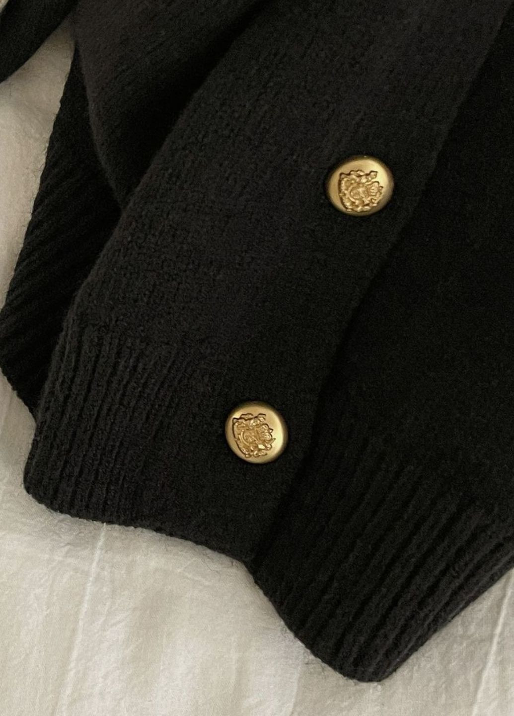 Черный демисезонный кардиган No Brand