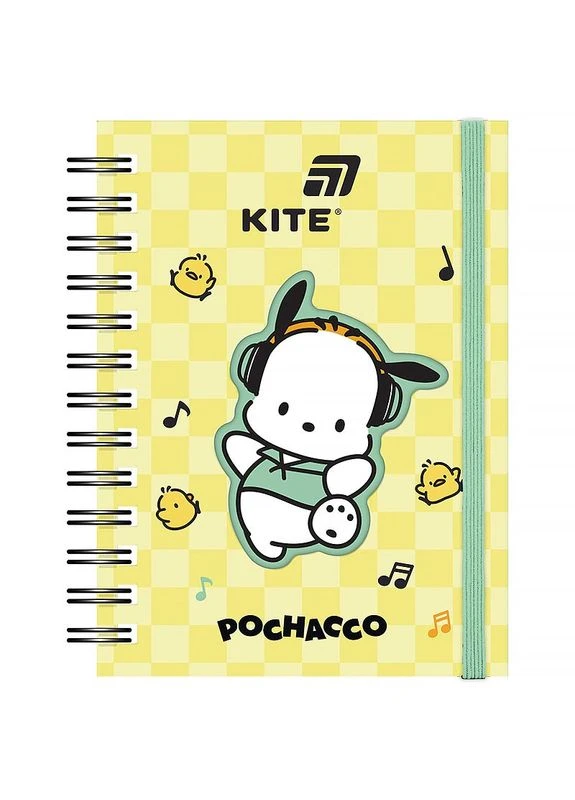 Блокнот А6/80л. " " /PC26-229/ вырубка, спираль Pochacco (1/50) Kite (393787142)