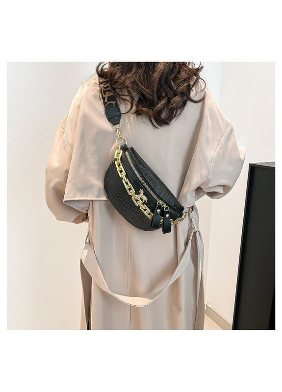 Женская классическая сумка 6079 через плече рептилия No Brand (344446617)