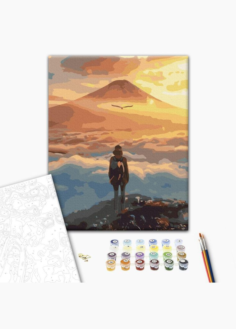 Пейзажі картини за номерами Райский краєвид 40х50 Розпис на полотні Картини у цифрах BS43544 Brushme (308988831)