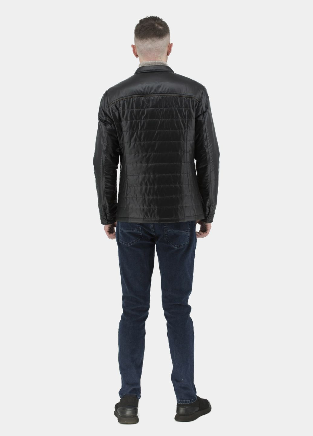 Черная демисезонная мужская куртка (, ), 35096 City Class