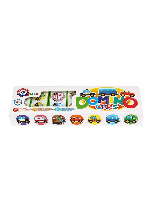 Іграшкове доміно - "Авто" колір різнокольоровий ЦБ-00120537 ТехноК (280227588)