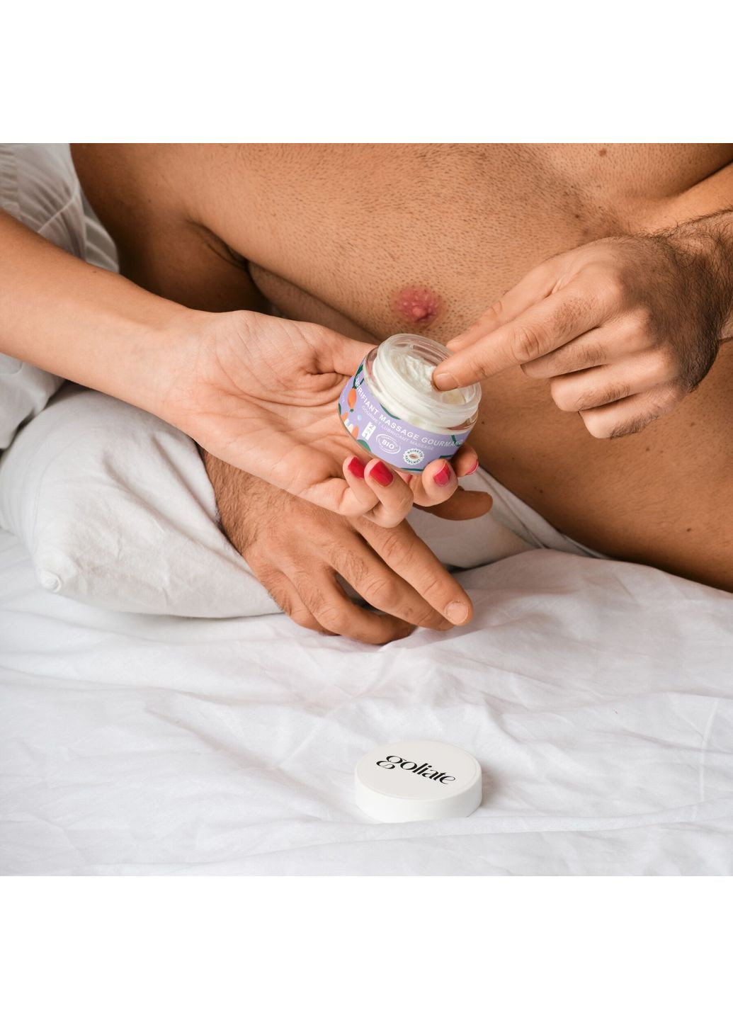 Массажное масло-лубрикант с ароматом и вкусом фундука Couple Gourmand Noisette 50 мл Goliate (369623233)