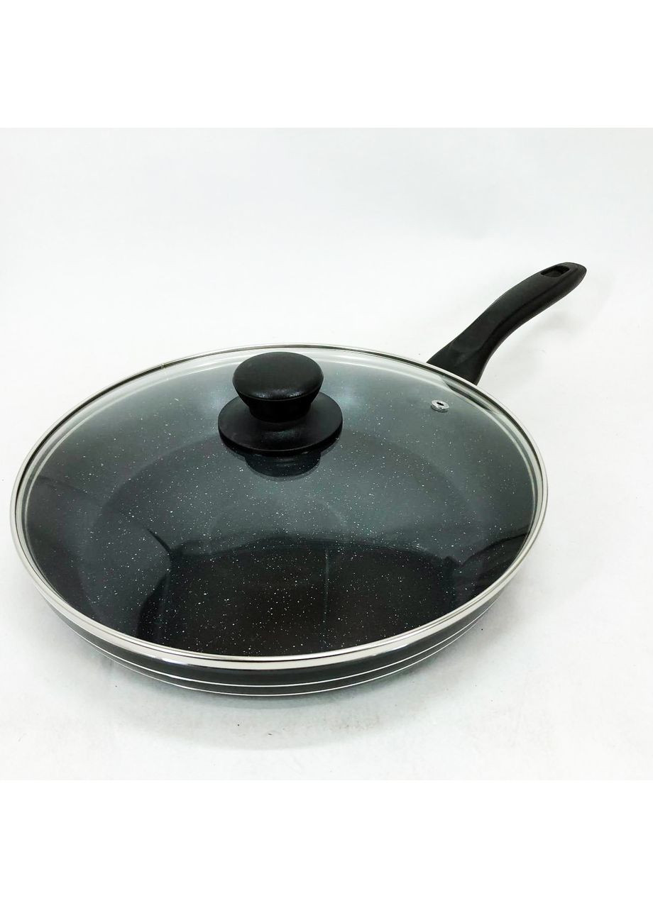 Сковорода с крышкой UN-5165 26 см и с внешним и внутренним антипригарным покрытием Unique (365813058)