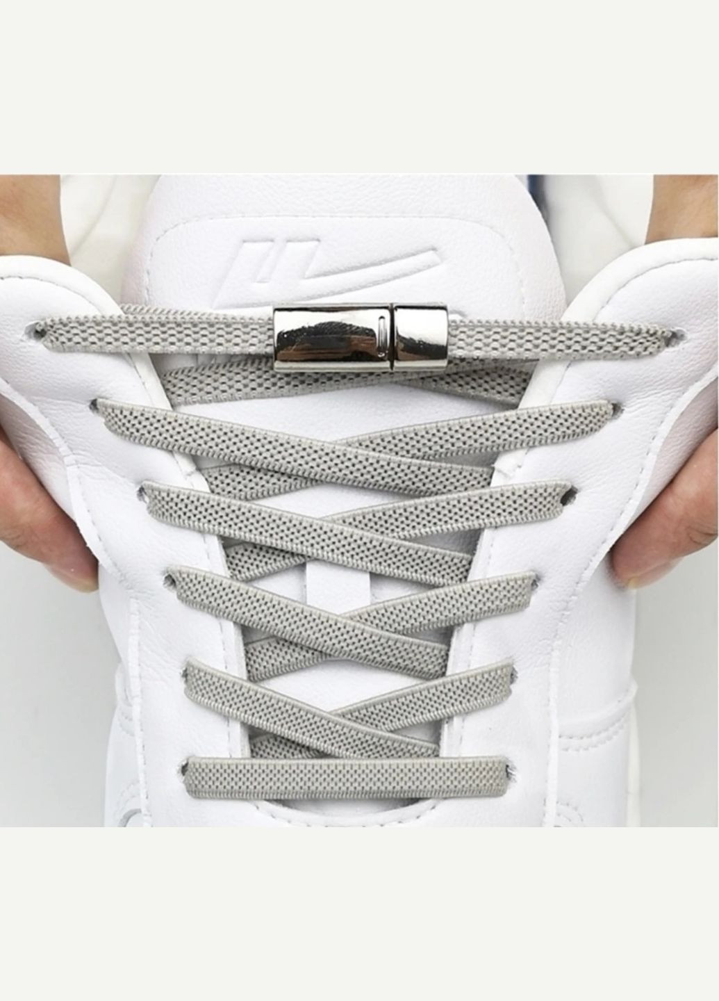 Еластичні шнурки без зав'язок з металевими пряжками China (356567486)