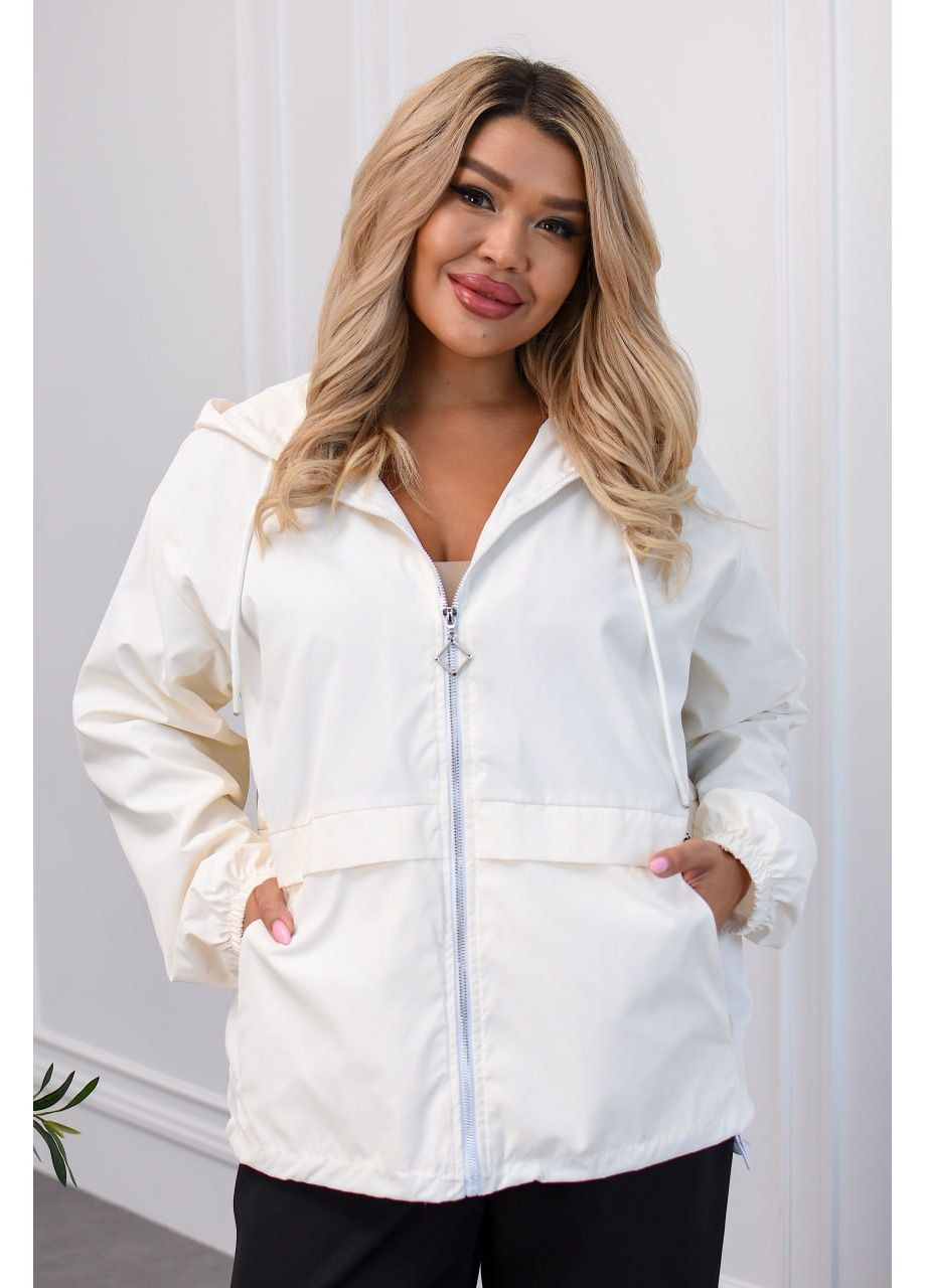 Вітровка жіноча з капюшоном на блискавці вільного крою No Brand (360600044}