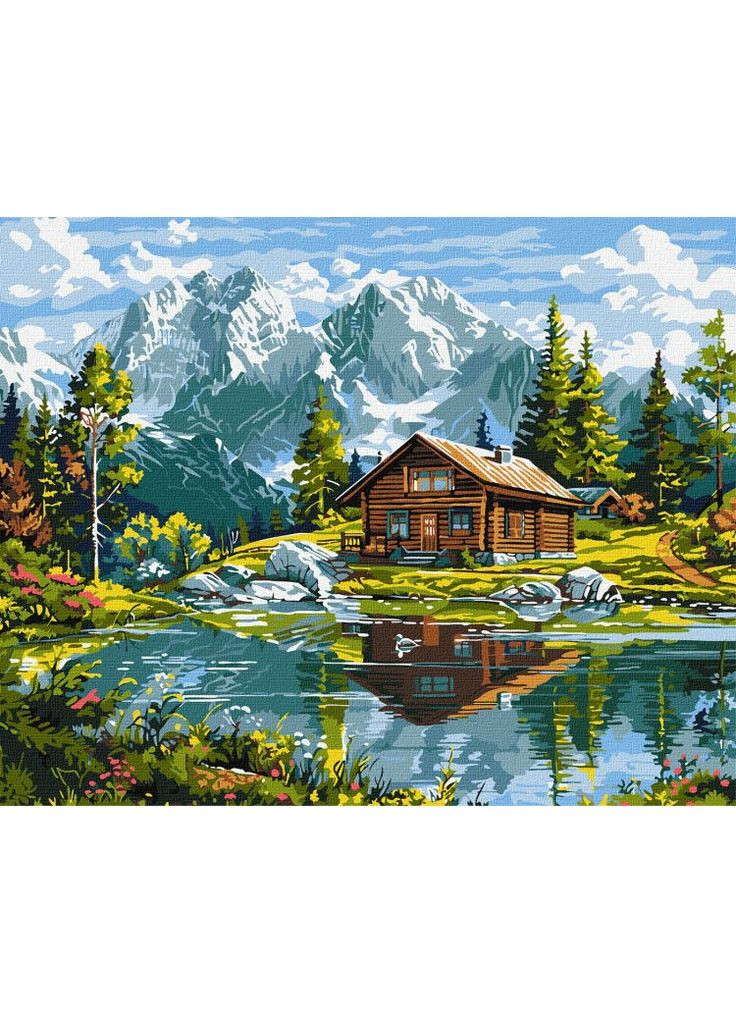 Картина за номерами - Затишний котедж ©art_selena_ua 40х50 см IDEYKA (362083181)