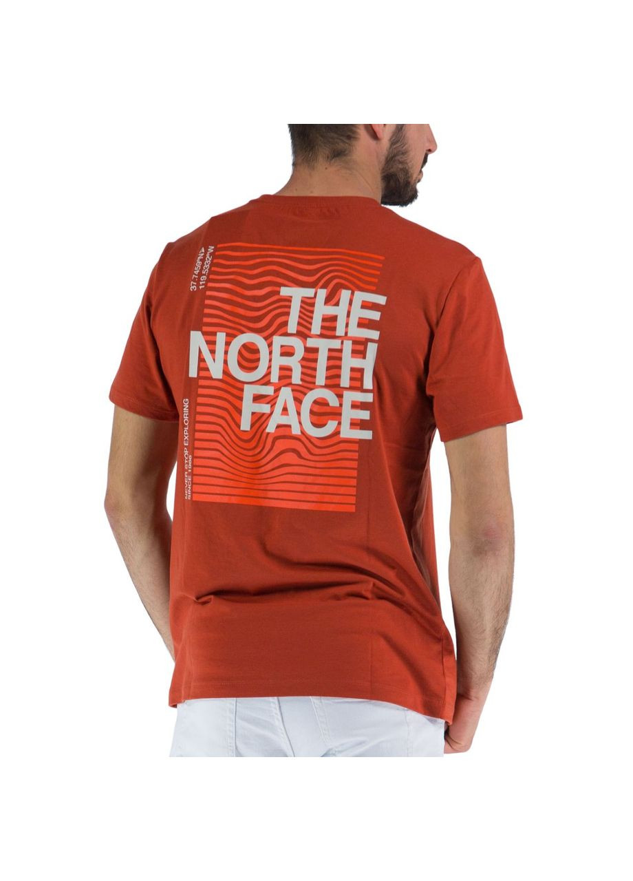Помаранчева футболка foundation graphic nf0a55eflv41 The North Face