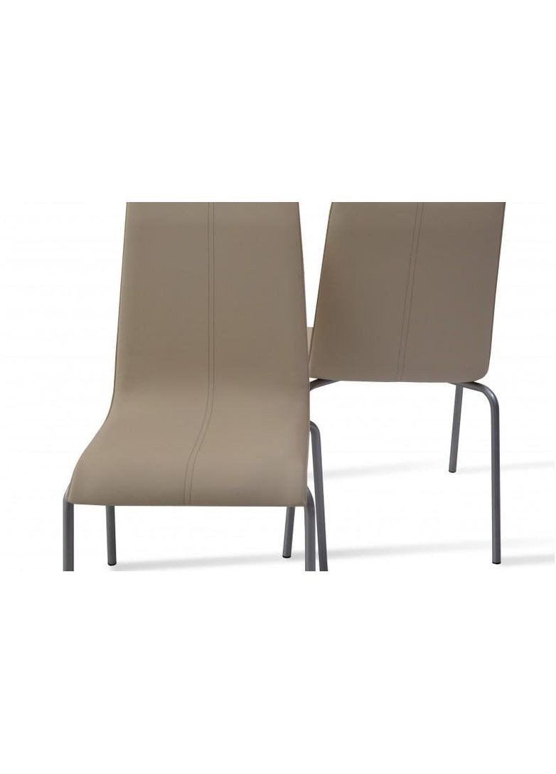 Кухонний стілець KELLY шкірзам Молочний/Сірий (KLM-814242) 855321-01 855321 Comfort Line (355467940)