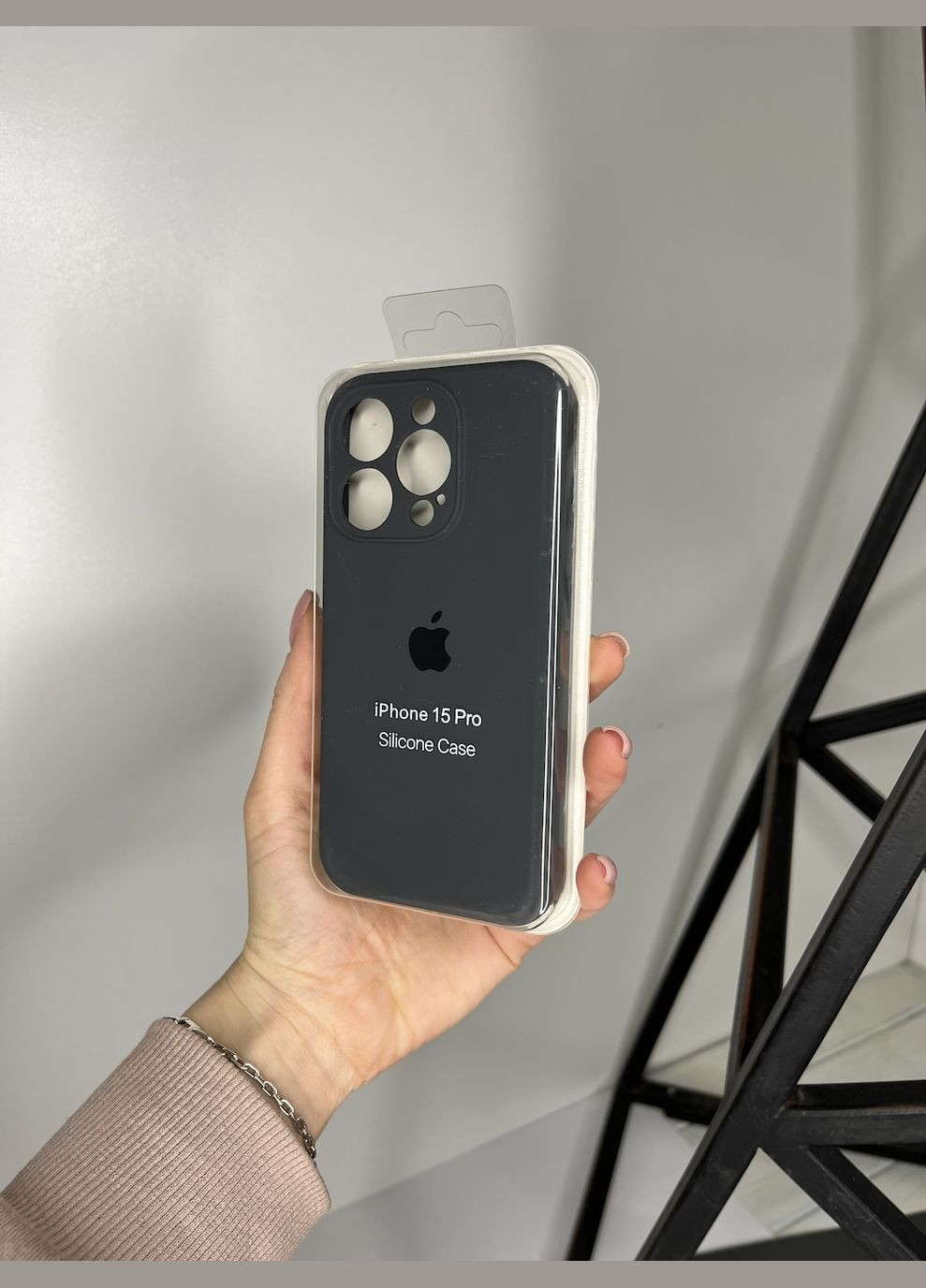 Чехол на iPhone 15 Pro квадратные борта чехол на айфон silicone case full camera на apple айфон Brand iphone15pro (293965229)