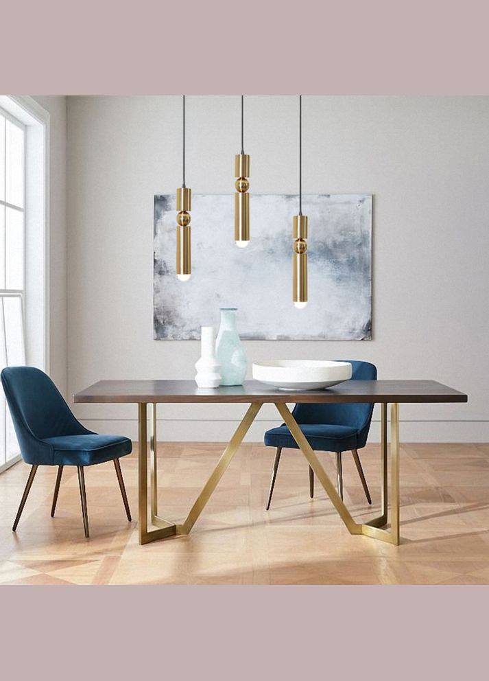 Люстра підвісна на 1 лампочку 26889 Латунь 40-180х10х10 см. Sunnysky (364760014)