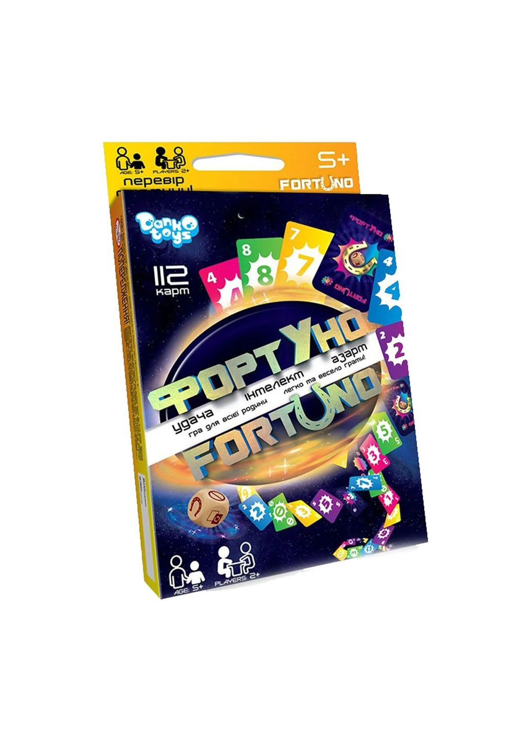 Развивающая настольная игра "ФортУно" средняя цвет разноцветный CB-00124812 Danko Toys (314890857)