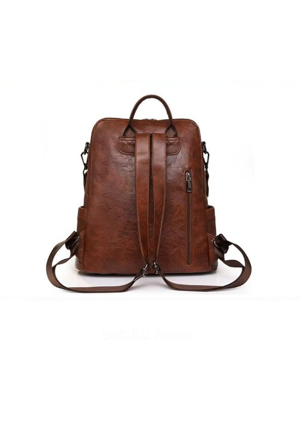 Рюкзак женский городской вместительный кожаный No Brand (334010964)