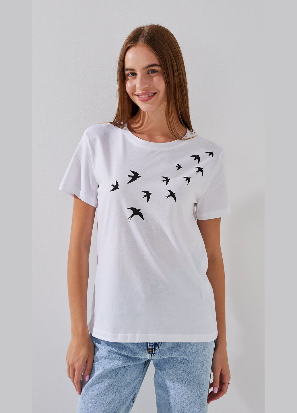 Футболка з принтом жіноча P-WB02402 shop (2000999228667) LAWA - (352575311)