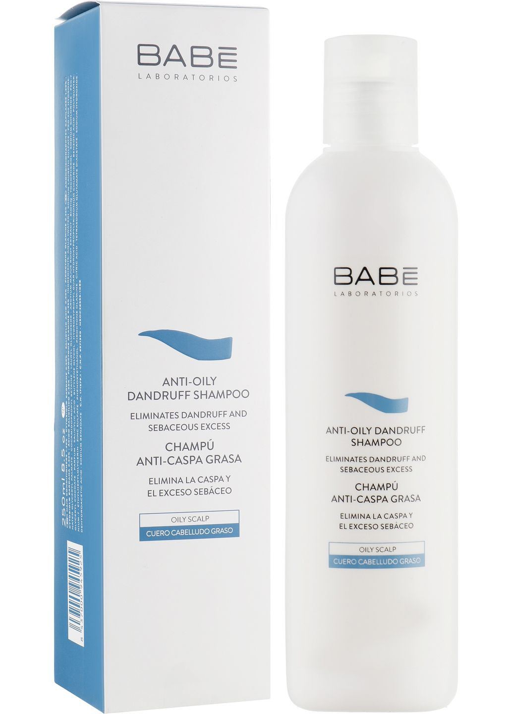 Шампунь против перхоти для жирной кожи головы Anti-Oily Dandruff Shampoo 250ml (2-236313) Babe Laboratorios (369790703)
