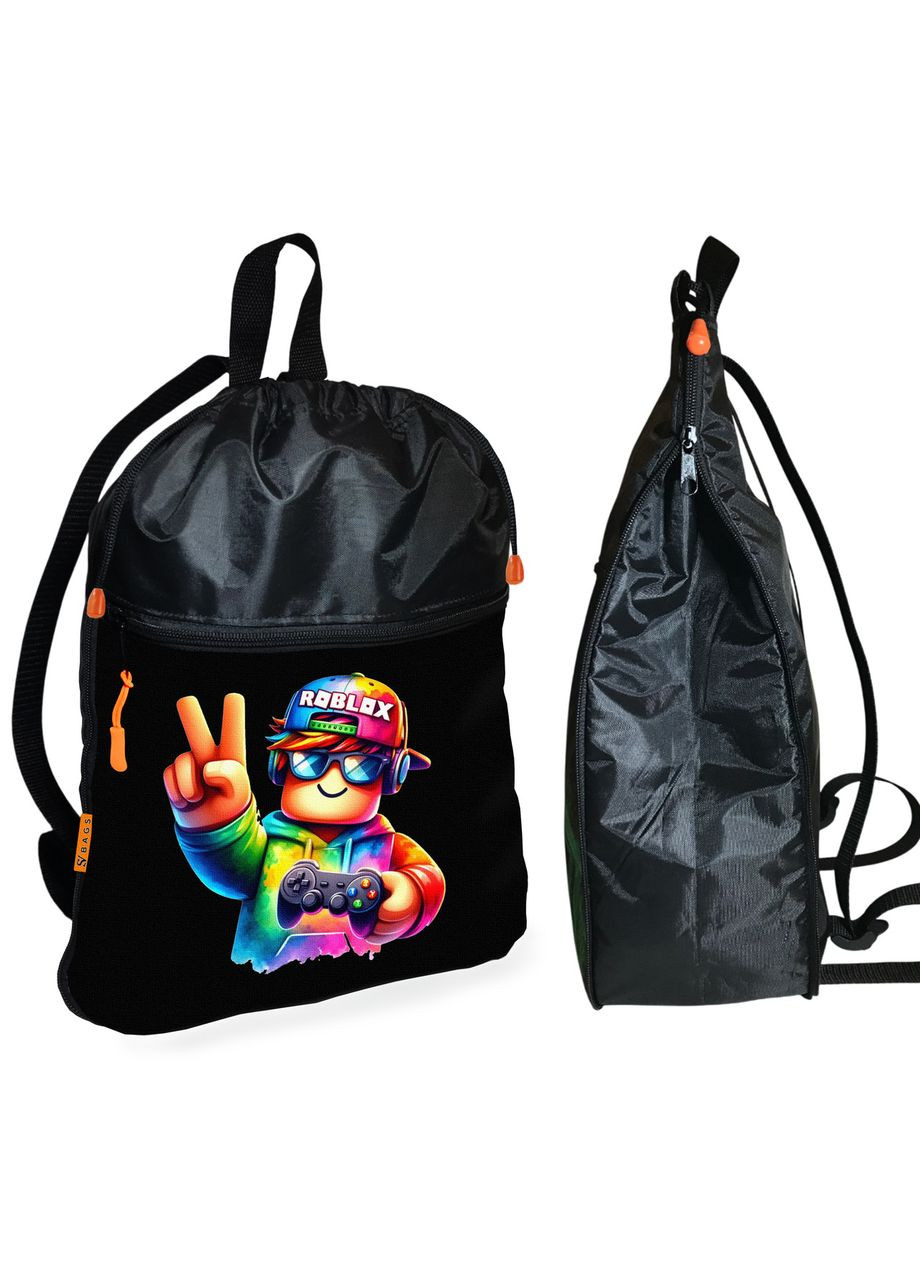Рюкзак-мішок для взуття, спортивної форми Роблокс « » дитяча сумка для змінки з розширювачем Roblox (324833987)