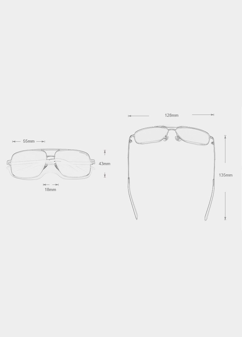 Мужские поляризационные солнцезащитные очки N7891 Gun Gray KINGSEVEN (303401525)