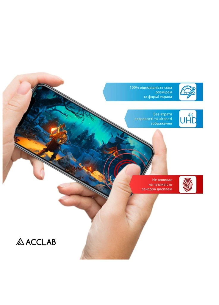Скло захисне Full Glue Xiaomi Redmi Note 13 Pro 5G Black (1283126583803) ACCLAB (382069317)