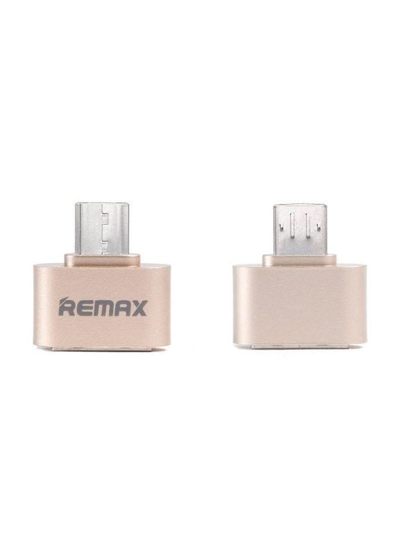 Адаптер Otg MicroUSB тато — USB мама (RAOtg) Золотий Remax (279826038)