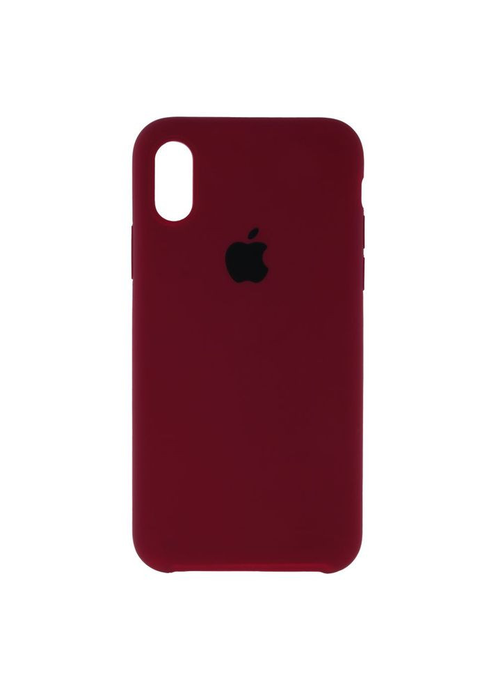 Силиконовый чехол для iPhone X/XS Maroon Marsala No Brand (308859164)