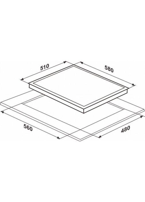 Варочная поверхность комбинированная HCG 561 FGT BA INTERLINE (314864940)