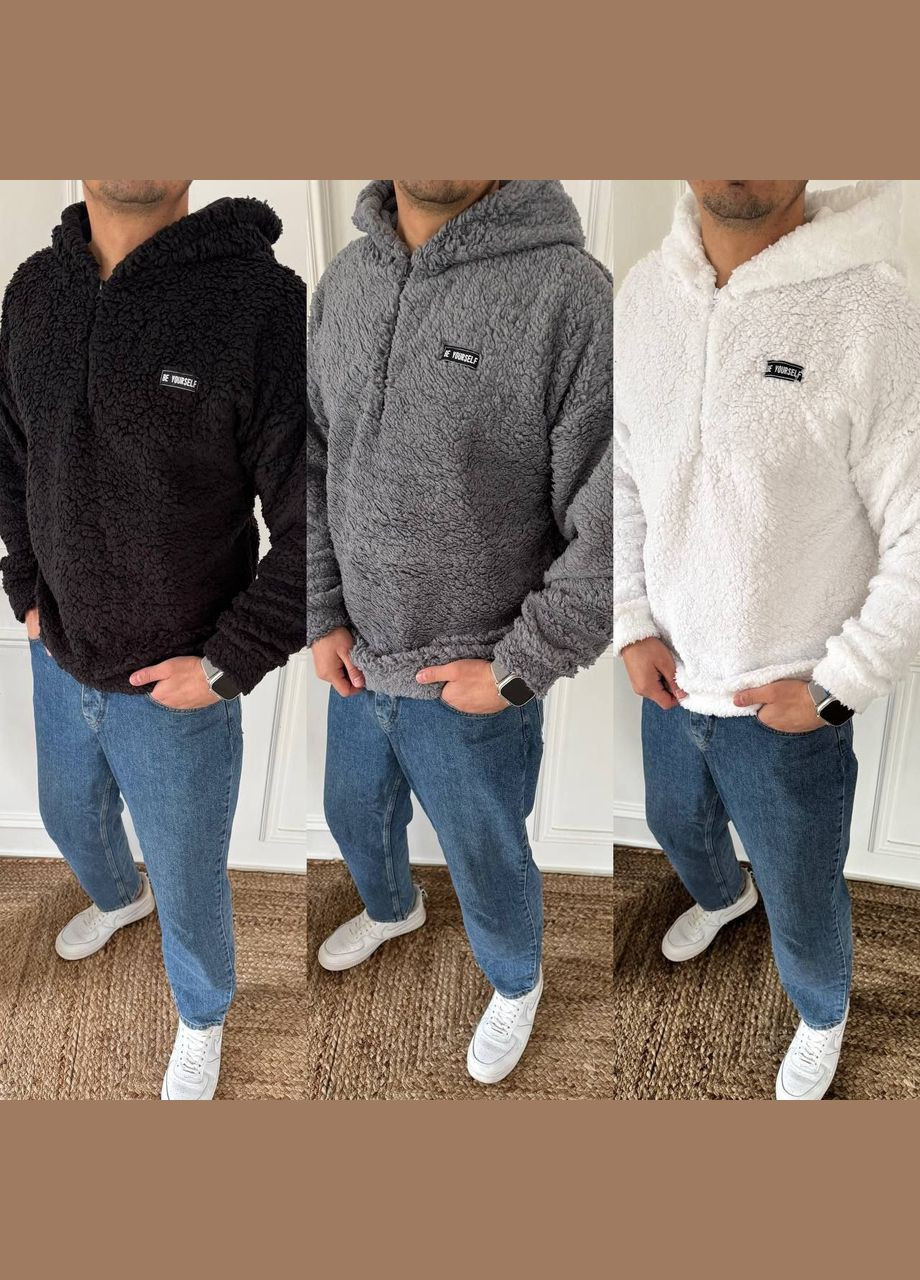 Серый демисезонный свитер стильные высокое качество No Brand