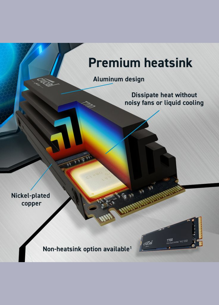 Накопитель SSD M.2 2280 2TB T700 (CT2000T700SSD5) Micron (304255281)