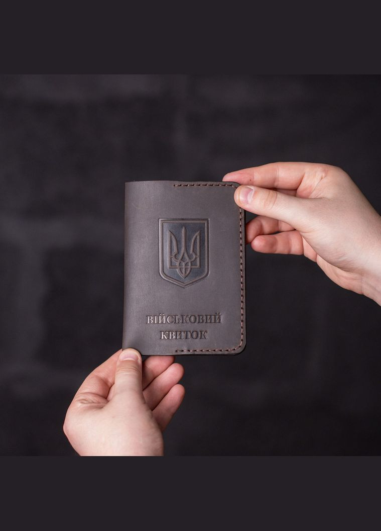 Обкладинка для військового квитка, коричнева SD Handmade (305416298)