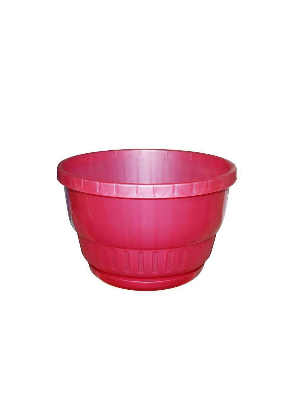 Горщик для квітів підвісний з піддоном 16см (1,4л) Рожевий без підвіски ТМ Адампласт АДАМпласт (304426068)