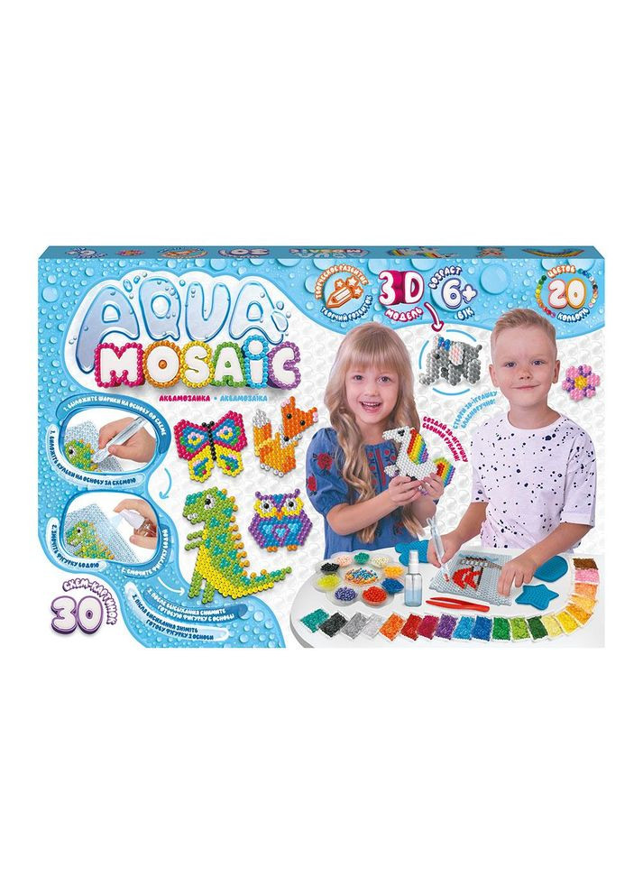 Аквамозаїка Aqua Mosaic, великий набір, 37×25×4 см, (AM-01-01) (ДТ-ОО-09395) Danko Toys (322593011)