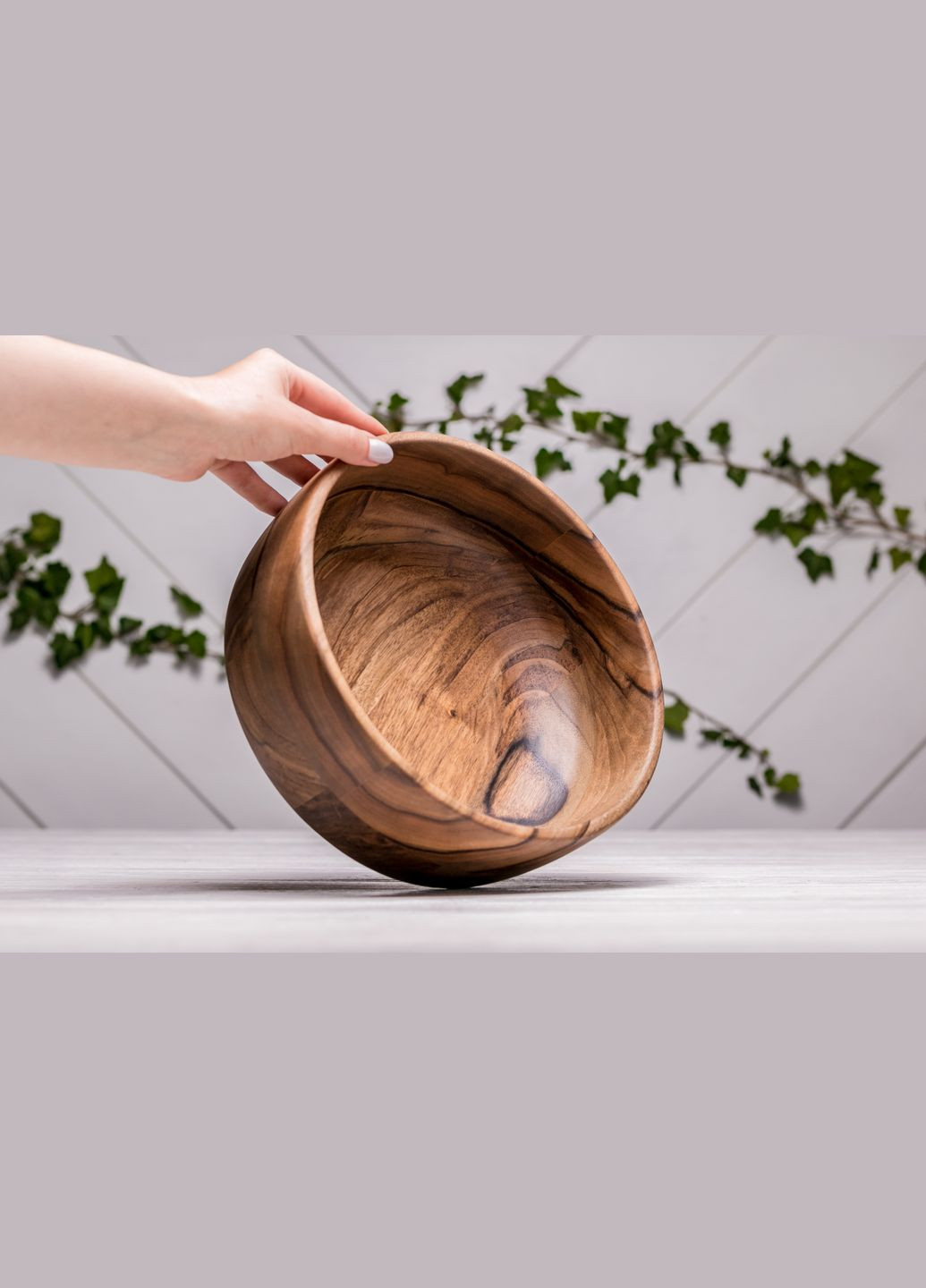 Дерев'яна салатниця L Тарілка з персоналізацією EcoWalnut (295266078)